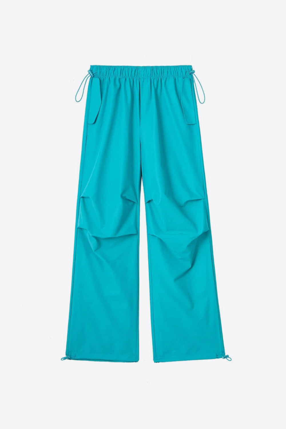 Drawstring Waist Pants with Pockets